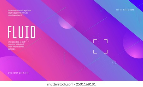 Music Design. Retro 3d Texture. Blue Vibrant Pattern. Abstract Cover. Cool Spectrum Brochure. Gradient Page. Dark Landing Page. Purple Music Design