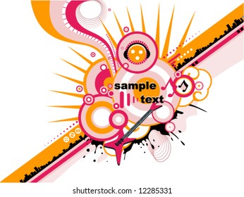 Music Design - Vector