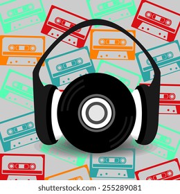 Music design, vector illustration.