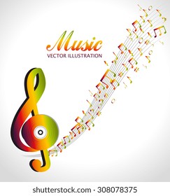 Music design, vector illustration eps 10.