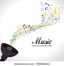 Music design, vector illustration eps 10.