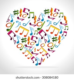 Music design, vector illustration eps 10.