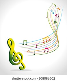 Music design, vector illustration eps 10.