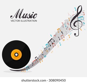 Music design, vector illustration eps 10.