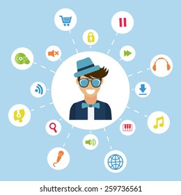 music design, vector illustration eps10 graphic 