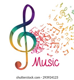 Music digital design, vector illustration eps 10.