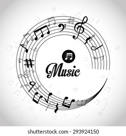 Music Digital Design, Vector Illustration Eps 10.