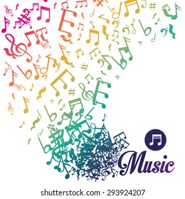 Music digital design, vector illustration eps 10.