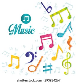 Music digital design, vector illustration eps 10.