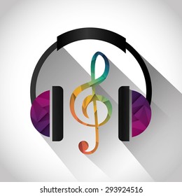 Music digital design, vector illustration eps 10.