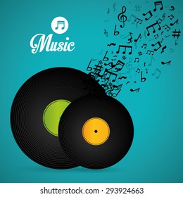 Music digital design, vector illustration eps 10.