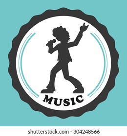 Music digital design, vector illustration 10 eps graphic