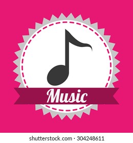 Music digital design, vector illustration 10 eps graphic