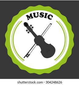 Music digital design, vector illustration 10 eps graphic