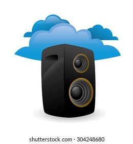Music digital design, vector illustration 10 eps graphic