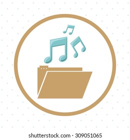 Music digital design, vector illustration eps 10