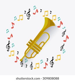 Music digital design, vector illustration eps 10.