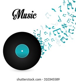 Music digital design, vector illustration eps 10.