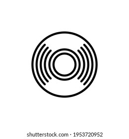 Music Disc icon in vector. Logotype