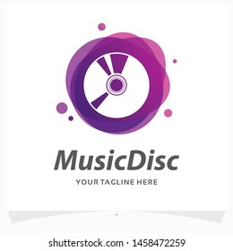 Music Disc Logo Design Template