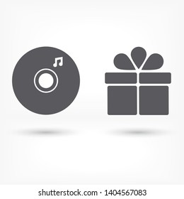  Music disc. Lorem Ipsum Illustration design