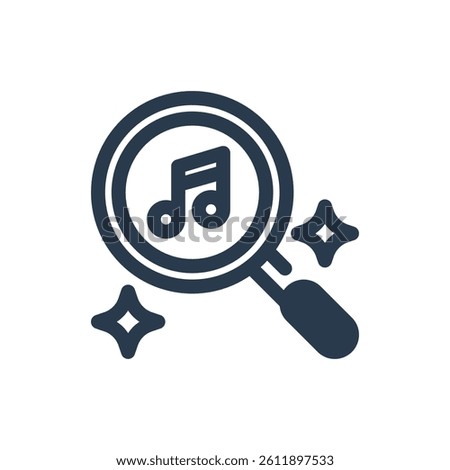 Music Discovery for Audio Streaming Vector Icon
