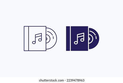 Music disk vector illustration icon