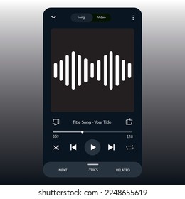 Music Display Theme: Music Platform Sample  Spotify Display template  Joox  Apple  Iphone  Google Music  SoundCloud  YouTube Music  Iphone  Android  UI  UX  User interface user experience 