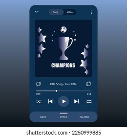 Music Display Theme: Music Platform Sample. Spotify Display template. Joox. Apple. Iphone. Google Music. SoundCloud. YouTube Music. Iphone. Android. UI. UX. User interface user experience.