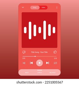 Music Display Theme: Music Platform Sample. Spotify Display template. Joox. Apple. Iphone. Google Music. SoundCloud. YouTube Music. Iphone. Android. UI. UX. User interface user experience.