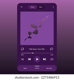 Music Display Theme: Music Platform Sample. Spotify Display template. Joox. Apple. Iphone. Google Music. SoundCloud. YouTube Music. Iphone. Android. UI. UX. User interface user experience.