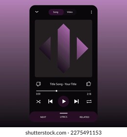 Music Display Theme: Music Platform Sample. Spotify Display template. Joox. Apple. Iphone. Google Music. SoundCloud. YouTube Music. Iphone. Android. UI. UX. User interface user experience.