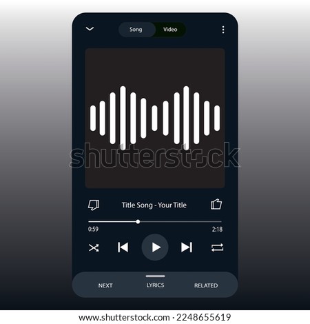 Music Display Theme: Music Platform Sample. Spotify Display template. Joox. Apple. Iphone. Google Music. SoundCloud. YouTube Music. Iphone. Android. UI. UX. User interface user experience.