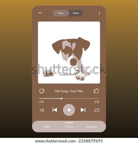 Music Display Theme: Music Platform Sample. Spotify Display template. Joox. Apple. Iphone. Google Music. SoundCloud. YouTube Music. Iphone. Android. UI. UX. User interface user experience.