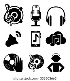 Music dj party theme design, vector illustration eps 10