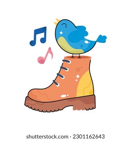 Music doodle filled outline vector icon. EPS 10 file
