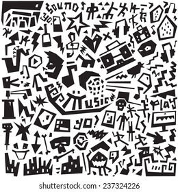 Music  - doodles set