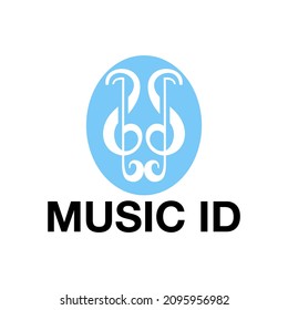 vector de diseño de doble icono de música