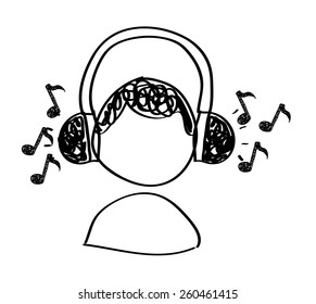 music drawing design, vector illustration eps10 graphic 
