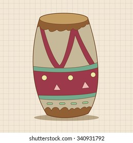 music drum theme elements vector,eps
