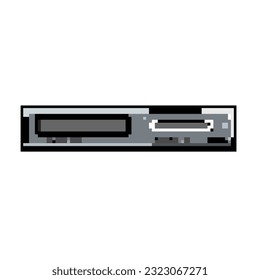 music dvd player game pixel art retro vector. bit disc equipment, cd disk music dvd player. old vintage illustration