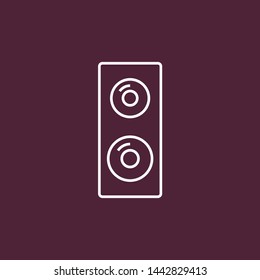 Music dynamic bass vector icon