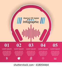 Music education Infographic. 