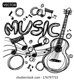 music element drawing 