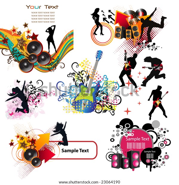 Music Elements Stock Vector (Royalty Free) 23064190