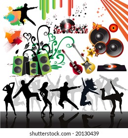 Music elements. To see more MUSIC elements, please VISIT MY GALLERY