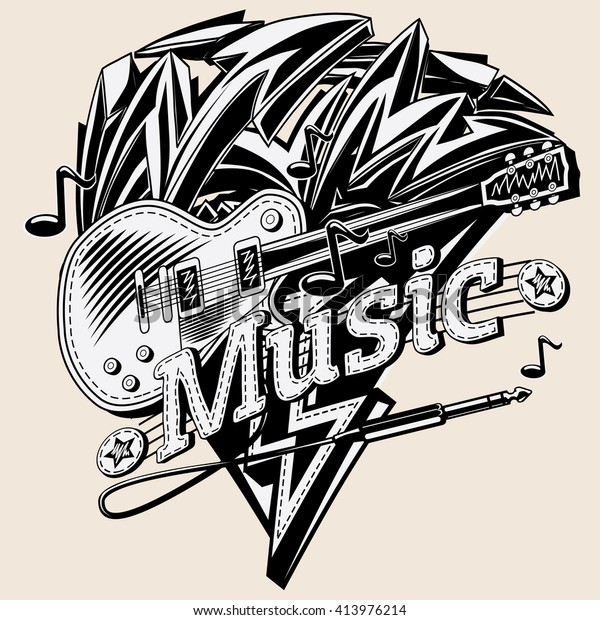 Descubra Emblema Musical Con Flechas De Guitarra Imagenes De Stock En Hd Y Millones De Otras Fotos Ilustraciones Y Vectores En Stock Libres De Regalias En La Coleccion De Shutterstock Se Agregan Miles De Imagenes Nuevas De Alta Calidad Todos Los Dias