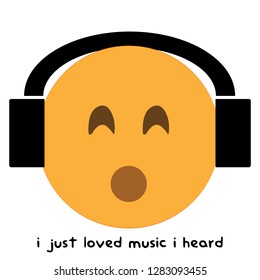 the music emoji modern vector icon that can be used for chatting messaging and ux, ui design