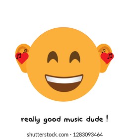 the music emoji modern vector icon that can be used for chatting messaging and ux, ui design