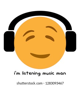 the music emoji modern vector icon that can be used for chatting messaging and ux, ui design